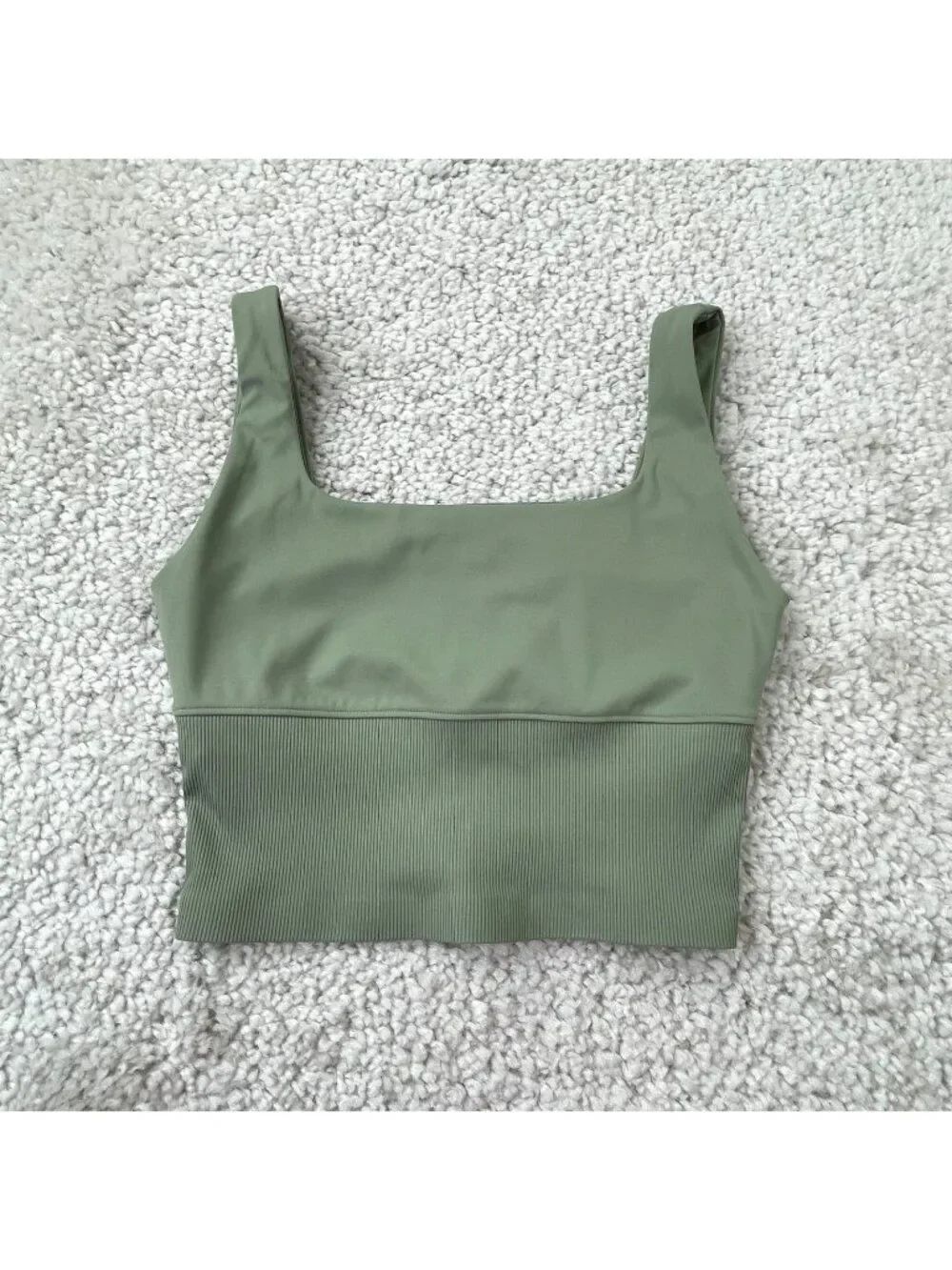 Travis Mathew Limitless Bonded Sports bra Seaspray Green Womens Small